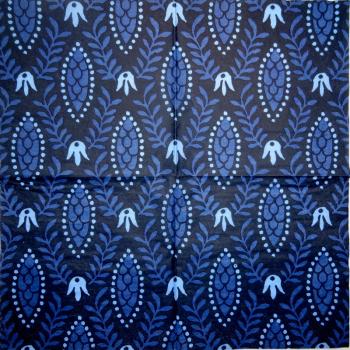 112 Muster - 3-lagig (blau)